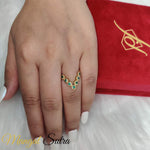 Load image into Gallery viewer, Bezel Set Diamond traditional Vanki Ring