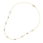 Load image into Gallery viewer, bezel-set-modern-spaced-station-chain-mangalsutra-in-yellow-gold-mgs11683sleep-nl-yg