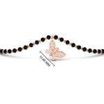 Load image into Gallery viewer, Butterfly Diamond Mangalsutra Chain Bracelet