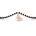 Load image into Gallery viewer, Butterfly Diamond Mangalsutra Chain Bracelet