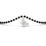 Load image into Gallery viewer, Butterfly Diamond Mangalsutra Chain Bracelet