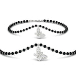 Load image into Gallery viewer, Butterfly Diamond Mangalsutra Chain Bracelet