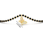 Load image into Gallery viewer, Butterfly Diamond Mangalsutra Chain Bracelet