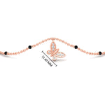 Load image into Gallery viewer, Butterfly Diamond Mangalsutra Chain Bracelet