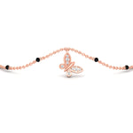 Load image into Gallery viewer, Butterfly Diamond Mangalsutra Chain Bracelet