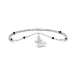 Load image into Gallery viewer, Butterfly Diamond Mangalsutra Chain Bracelet