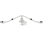 Load image into Gallery viewer, Butterfly Diamond Mangalsutra Chain Bracelet