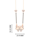 Load image into Gallery viewer, Butterfly Modern Love Diamond Necklace Mangalsutra
