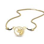 Load image into Gallery viewer, Circle Butterfly Necklace Diamond Mangalsutra