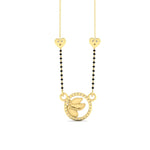 Load image into Gallery viewer, Circle Butterfly Necklace Diamond Mangalsutra