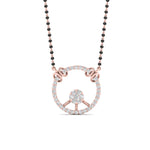 Load image into Gallery viewer, Circle Diamond Mangalsutra Pendant
