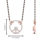 Load image into Gallery viewer, Circle Diamond Mangalsutra Pendant
