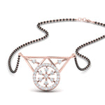 Load image into Gallery viewer, Circular Diamond Mangalsutra Pendant

