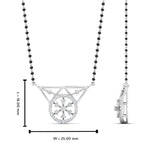Load image into Gallery viewer, Circular Diamond Mangalsutra Pendant