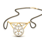 Load image into Gallery viewer, Circular Diamond Mangalsutra Pendant
