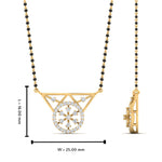 Load image into Gallery viewer, Circular Diamond Mangalsutra Pendant
