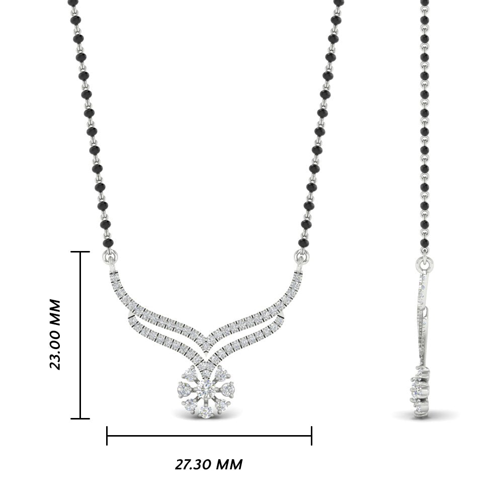 Classic Delicate Diamond Mangalsutra