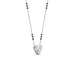 Load image into Gallery viewer, classic-heart-cut-diamond-mangalsutra-necklace-in-white-gold-mgs11601htangle3-nl-wg