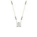 Load image into Gallery viewer, classic-round-cut-diamond-mangalsutra-necklace-in-rose-gold-mgs11601roangle1-nl-rg