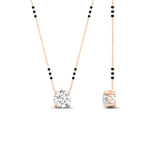 Load image into Gallery viewer, classic-round-cut-diamond-mangalsutra-necklace-in-rose-gold-mgs11601roangle2-nl-rg