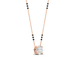 Load image into Gallery viewer, classic-round-cut-diamond-mangalsutra-necklace-in-rose-gold-mgs11601roangle3-nl-rg