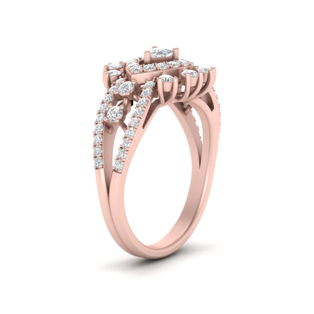 Cluster Cocktail Diamond Ring