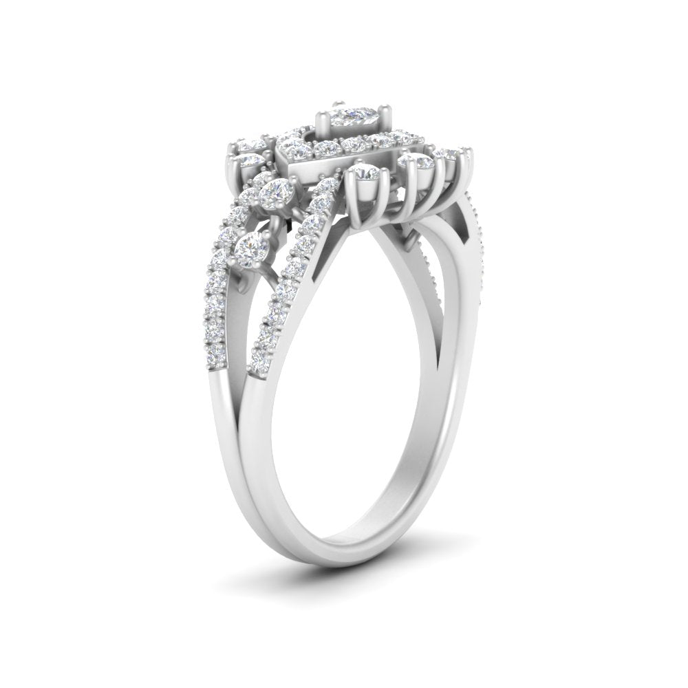 Cluster Cocktail Diamond Ring