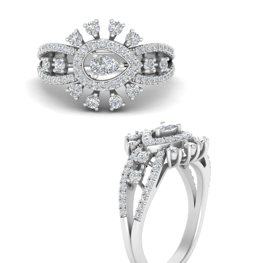 Cluster Cocktail Diamond Ring