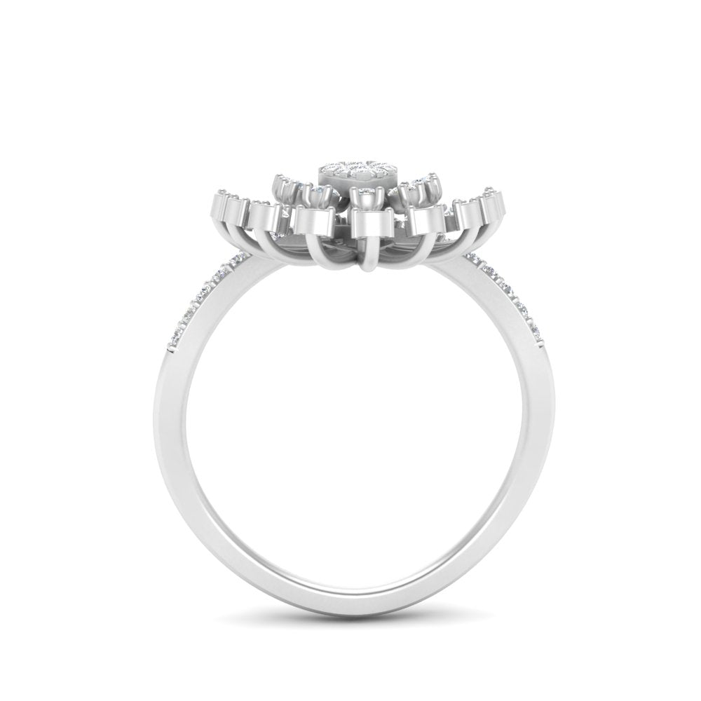 Cluster Indian Style Diamond Ring
