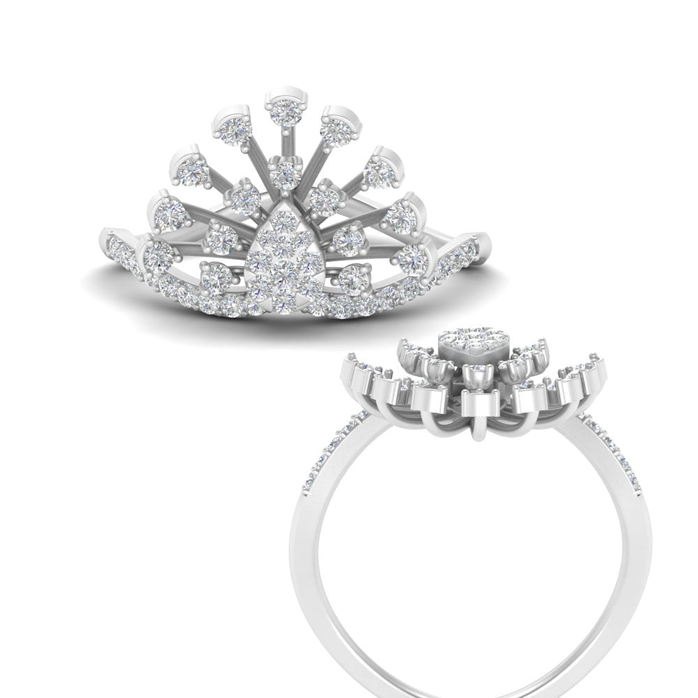 Cluster Indian Style Diamond Ring