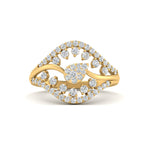 Load image into Gallery viewer, Cluster set Open Real Diamond Ring