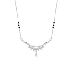Load image into Gallery viewer, curved-3-black-bead-diamond-drop-mangalsutra-necklace-in-white-gold-mgs9039angle1-nl-wg.jpg?v=1785411300