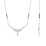 Load image into Gallery viewer, curved-3-black-bead-diamond-drop-mangalsutra-necklace-in-white-gold-mgs9039angle2-nl-wg.jpg?v=1785411300