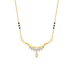 Load image into Gallery viewer, curved-3-black-bead-diamond-drop-mangalsutra-necklace-in-yellow-gold-mgs9039angle1-nl-yg.jpg?v=1785411300