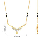 Load image into Gallery viewer, curved-3-black-bead-diamond-drop-mangalsutra-necklace-in-yellow-gold-mgs9039angle2-nl-yg-hw.jpg?v=1785411300