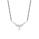 Load image into Gallery viewer, curved-black-bead-diamond-drop-mangalsutra-necklace-in-white-gold-mgs9039angle1-nl-wg.jpg?v=1785410856