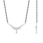 Load image into Gallery viewer, curved-black-bead-diamond-drop-mangalsutra-necklace-in-white-gold-mgs9039angle2-nl-wg.jpg?v=1785410856