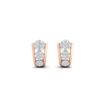 Load image into Gallery viewer, Cute J Hoop Diamond Bali Earrings
