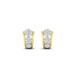 Load image into Gallery viewer, Cute J Hoop Diamond Bali Earrings