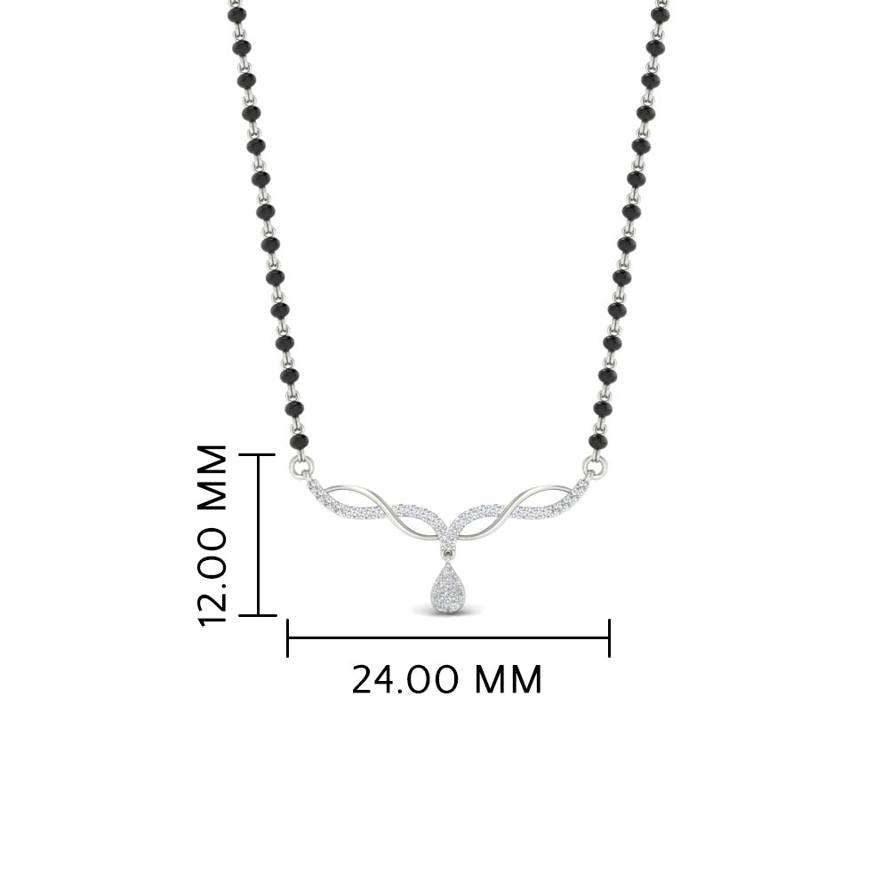 Cutest Daily Wear Diamond Mangalsutra