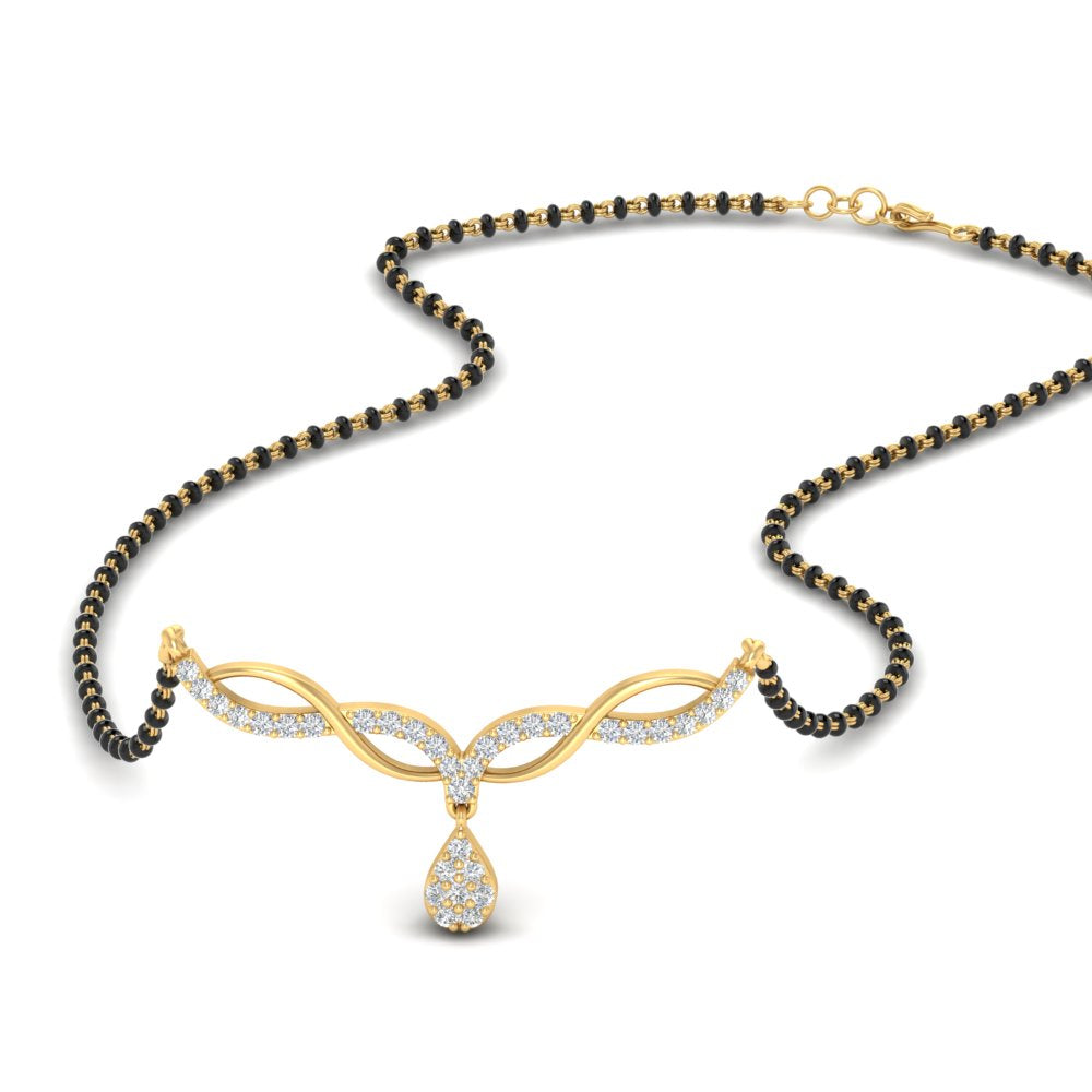 Cutest Daily Wear Diamond Mangalsutra