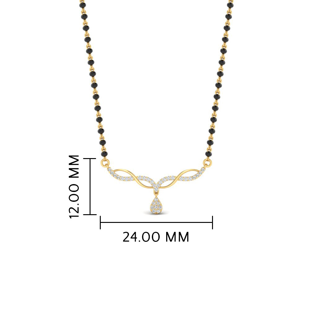 Cutest Daily Wear Diamond Mangalsutra