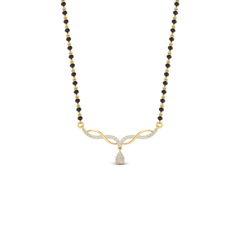 Cutest Daily Wear Diamond Mangalsutra