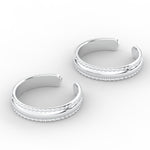 Load image into Gallery viewer, delicate-beaded-adjustable-toe-ring-sterling-silver-mgs11436angle2-nl-wg