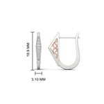 Load image into Gallery viewer, Delicate Conical Diamond Hoop Earrings
