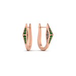 Load image into Gallery viewer, Delicate Conical Diamond Hoop Earrings
