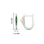 Load image into Gallery viewer, Delicate Conical Diamond Hoop Earrings