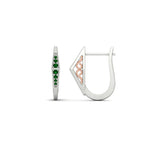 Load image into Gallery viewer, Delicate Conical Diamond Hoop Earrings
