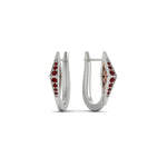 Load image into Gallery viewer, Delicate Conical Diamond Hoop Earrings
