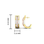 Load image into Gallery viewer, Delicate Diamond Bali Earrings
